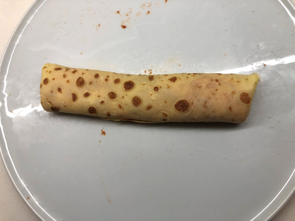 Ecco la crespella pronta