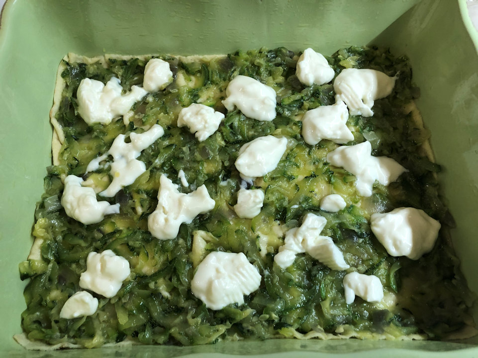 Lo stracchino sopra le zucchine