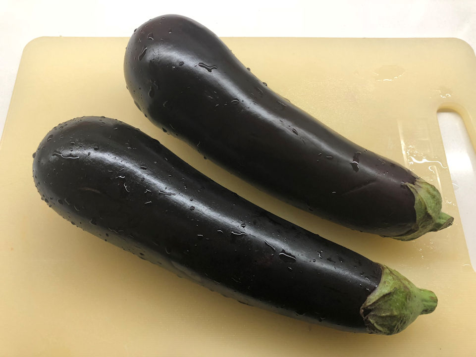 Le melanzane lunghe e sottili